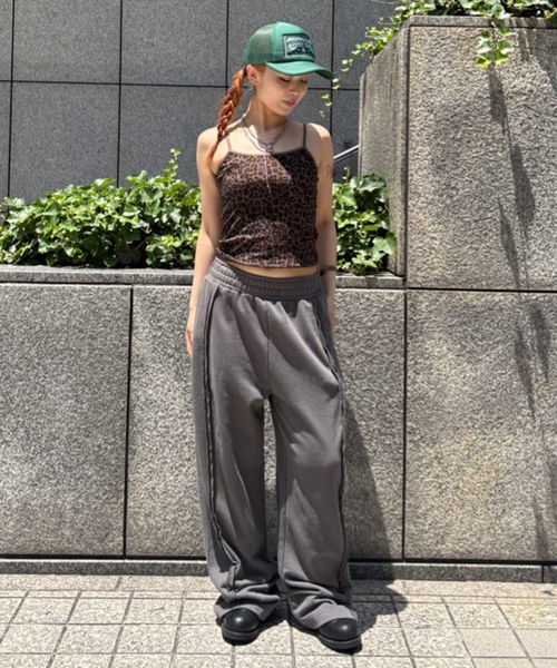 追加2》アウトシームスウェットワイドパンツ（スウェットパンツ