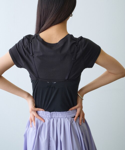 CODE A(コードエー)の「Organic Basics|Mesh cami(タンクトップ・レディース・サンドベージュ/パープル/ブラック・00)」の8枚目の写真