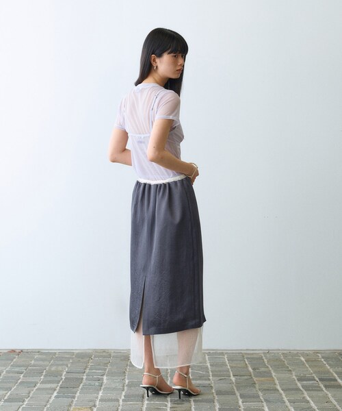 CODE A(コードエー)の「Organic Basics|Mesh cami(タンクトップ・レディース・サンドベージュ/パープル/ブラック・00)」の10枚目の写真