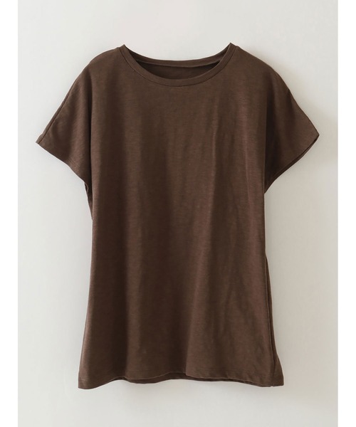 HER.（ハー）の「スラブカットＴシャツ（Tシャツ/カットソー・レディース・ブラウン/ブラック/オフホワイト・フリー）」の9枚目の写真