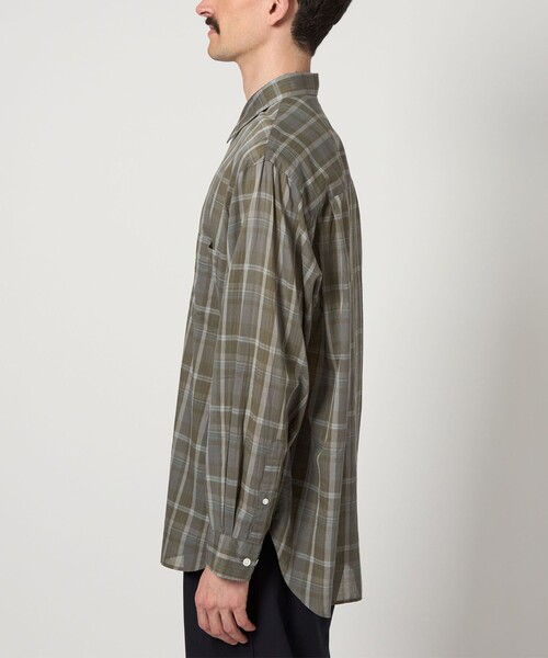 ＜Steven Alan＞ シアー マドラスチェック レギュラーカラー シャツ STEVEN ALAN シャツ 「Steven Alan」 シアー マドラスチェック