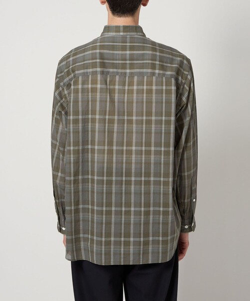 ＜Steven Alan＞ シアー マドラスチェック レギュラーカラー シャツ Steven Alan＞ シアー マドラスチェック レギュラーカラー