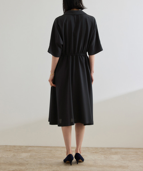 ROPE'(ロペ)の「【洗える】サファリシャツワンピース(ワンピース・レディース・ネイビー/ベージュ・38/36)」の10枚目の写真