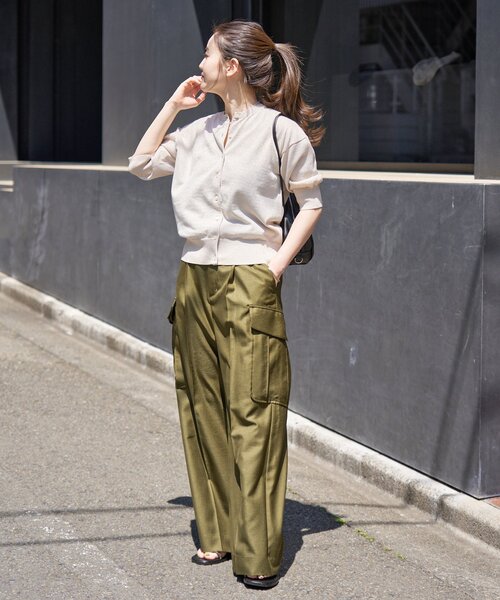 未使用品 IENA イエナ 25ss LEVITAクルーカーディガン ベージュ イエナ IENA LEVITAクルーカーディガン （ベージュ