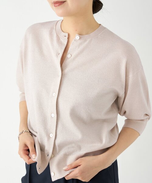 IENA LEVITA カーディガン ホワイト 追加》LEVITAクルーカーディガン（カーディガン）｜IENA（イエナ