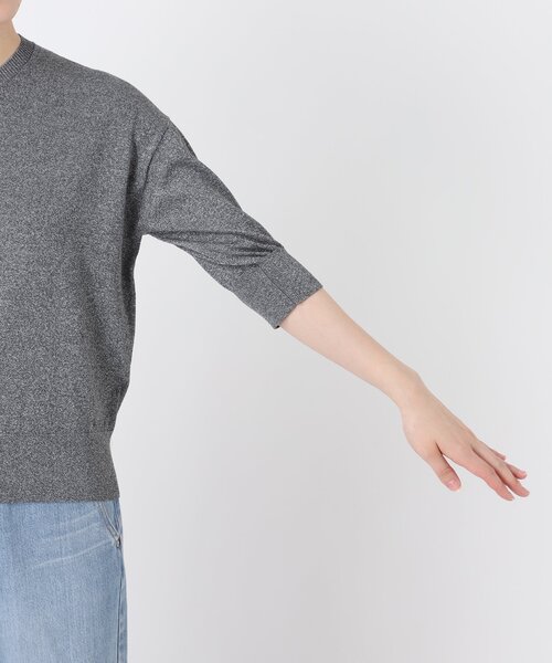 IENA（イエナ）の「《追加》LEVITAクルーカーディガン（カーディガン/ボレロ・レディース・レッド/ベージュ/シルバー・FREE）」の9枚目の写真