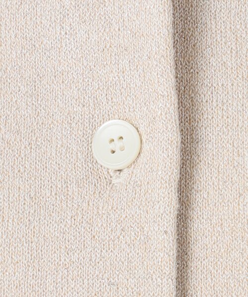 IENA（イエナ）の「《追加》LEVITAクルーカーディガン（カーディガン/ボレロ・レディース・レッド/ベージュ/シルバー・FREE）」の4枚目の写真