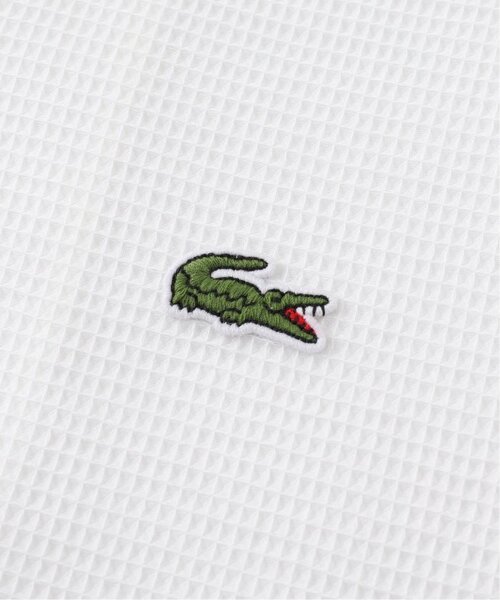 LACOSTE(ラコステ)の「【LACOSTE / ラコステ】ワッフルニットオープンカラーシャツ(シャツ/ブラウス・メンズ・ホワイト・MEDIUM/LARGE)」の4枚目の写真