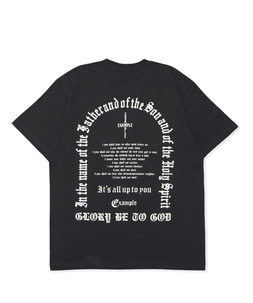 EXAMPLE（エグザンプル）の「EXAMPLE CROSS SOUVENIR S/S TEE（Tシャツ/カットソー・メンズ・ネイビー系/ホワイト/チャコール/ブラック系その他・XXL/M/XL/L）」の21枚目の写真