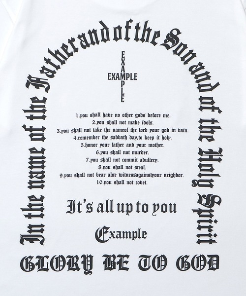 EXAMPLE（エグザンプル）の「EXAMPLE CROSS SOUVENIR S/S TEE（Tシャツ/カットソー・メンズ・ネイビー系/ホワイト/チャコール/ブラック系その他・XXL/M/XL/L）」の18枚目の写真