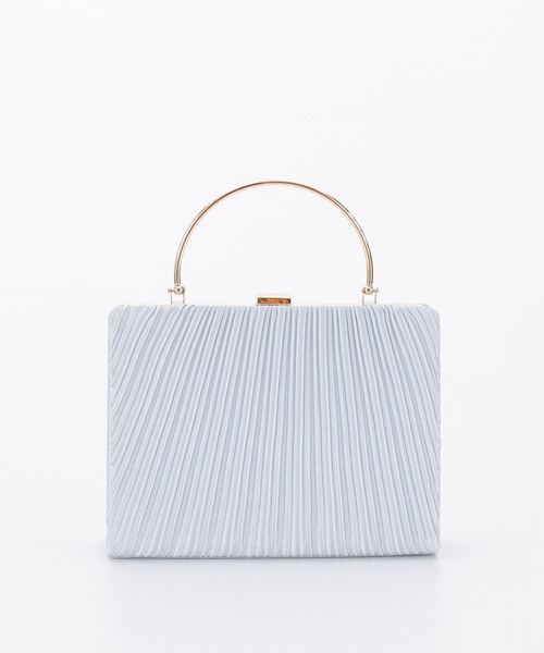 haremode（ハレモード）の「オルガンプリーツパーティバッグ（クラッチバッグ・レディース・ベージュ/シルバー/ブラック・FREE）」の3枚目の写真