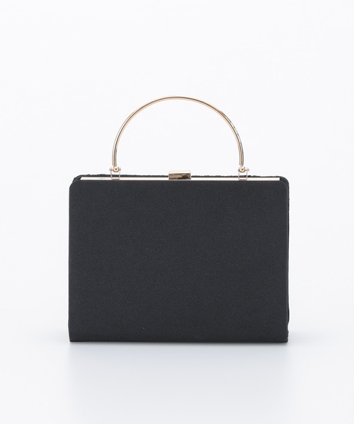 haremode（ハレモード）の「オルガンプリーツパーティバッグ（クラッチバッグ・レディース・ベージュ/シルバー/ブラック・FREE）」の5枚目の写真