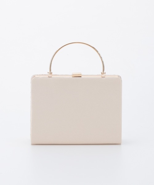 haremode（ハレモード）の「オルガンプリーツパーティバッグ（クラッチバッグ・レディース・ベージュ/シルバー/ブラック・FREE）」の12枚目の写真