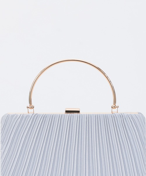 haremode（ハレモード）の「オルガンプリーツパーティバッグ（クラッチバッグ・レディース・ベージュ/シルバー/ブラック・FREE）」の21枚目の写真