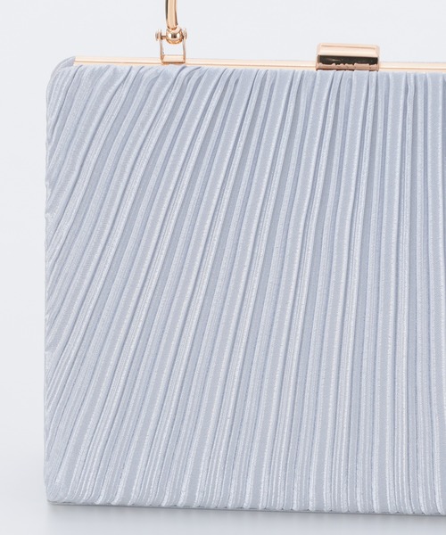 haremode（ハレモード）の「オルガンプリーツパーティバッグ（クラッチバッグ・レディース・ベージュ/シルバー/ブラック・FREE）」の22枚目の写真