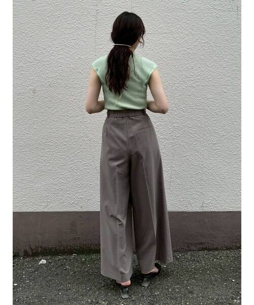 LAGUNAMOON（ラグナムーン）の「【追加生産/新色追加】カバースリーブシアーニットプルオーバー（ニット/セーター・レディース・ブラック/グレー/ホワイト/グリーン/ピンク・FREE）」の12枚目の写真