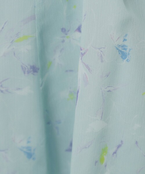 index（インデックス）の「シアーフラワーフレアスカート【洗濯機洗い可】（スカート・レディース・アイボリー系/グリーン系1/ネイビー系・40/38/42/36）」の12枚目の写真