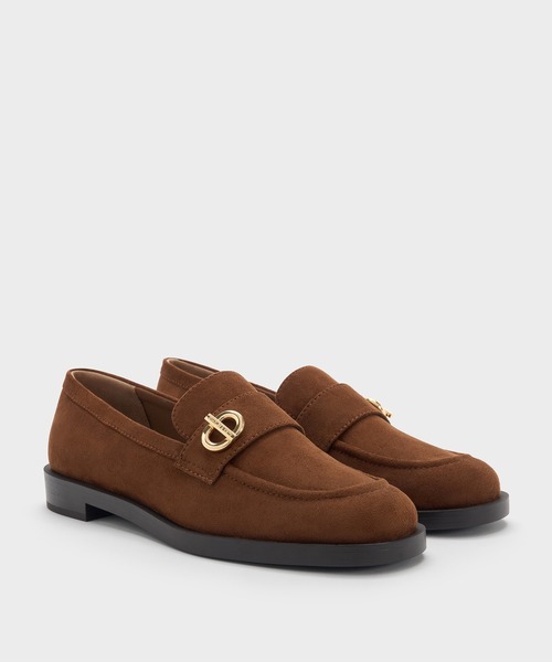 CHARLES & KEITH（チャールズ & キース）の「Marley マーリー メタリックアクセントローファー（ローファー・レディース・ブラック系その他7/ライトブラウン・22.5cm/25cm/24.5cm/23.5cm/23cm/25.5cm）」の11枚目の写真