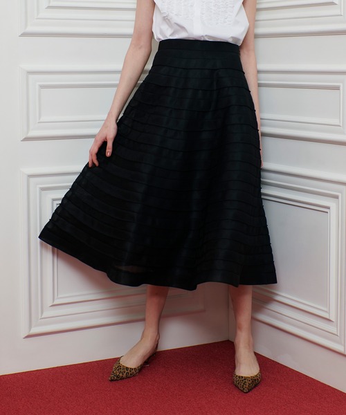 【オシャレ☆LOULOU WILLOUGH by】黒　レーススカート　サイズ1 LOULOU WILLOUGHBY（ルルウィルビー）の「【LOULOU WILLOUGHBY