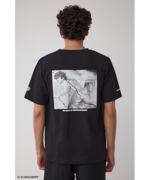 AZUL by moussy(アズールバイマウジー)の「【BREAKINGDOWN×範馬刃牙×AZUL】コラボC/NTシャツ(Tシャツ/カットソー・メンズ・ホワイト/ブラック・MEDIUM/LARGE)」の6枚目の写真