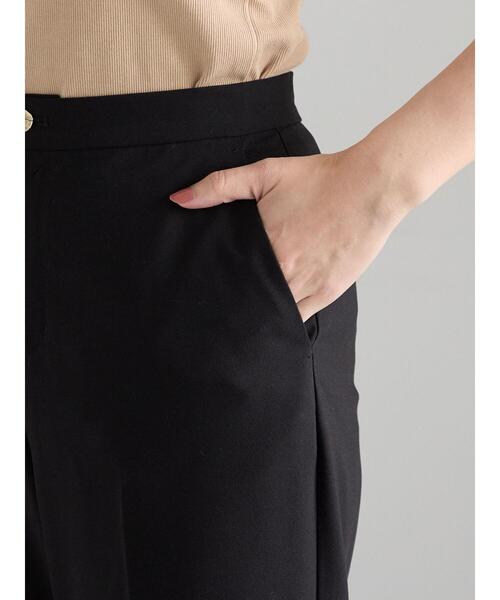 Te chichi(テチチ)の「【松井愛莉着用】ドライダブルクロスフレアストレートパンツ(その他パンツ・レディース・カーキ/ベージュ/ブラック・F)」の20枚目の写真