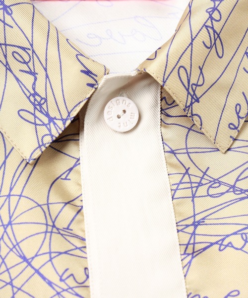 mintdesigns（ミントデザインズ）の「INK LETTER BLOUSON（シャツ/ブラウス・レディース・ベージュ/ブラック・ONESIZE）」の13枚目の写真