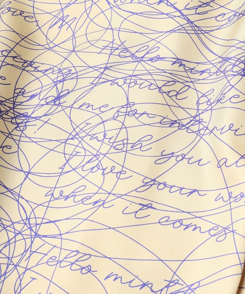 mintdesigns（ミントデザインズ）の「INK LETTER BLOUSON（シャツ/ブラウス・レディース・ベージュ/ブラック・ONESIZE）」の16枚目の写真