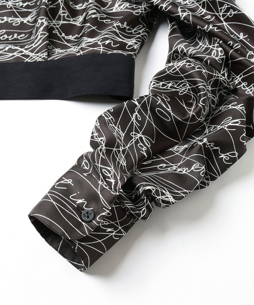 mintdesigns（ミントデザインズ）の「INK LETTER BLOUSON（シャツ/ブラウス・レディース・ベージュ/ブラック・ONESIZE）」の19枚目の写真