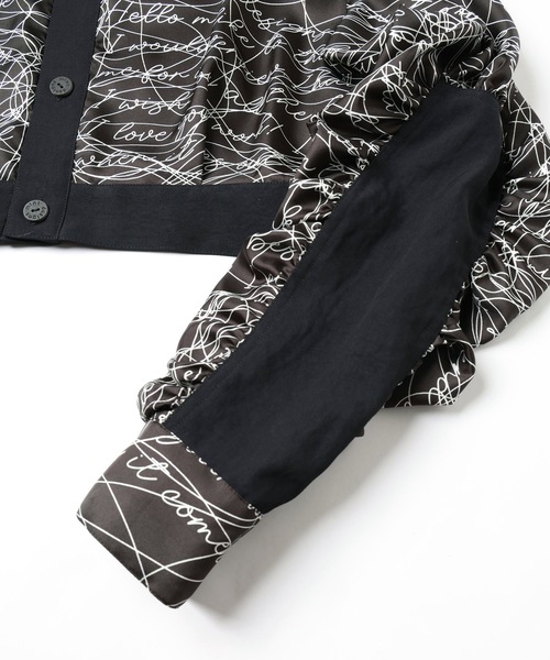 mintdesigns（ミントデザインズ）の「INK LETTER BLOUSON（シャツ/ブラウス・レディース・ベージュ/ブラック・ONESIZE）」の20枚目の写真