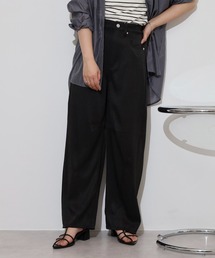.works合繊デニムバレルレッグ