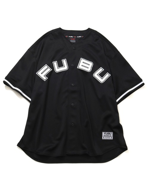 FUBU( フブ)の「【FUBU/フブ】Baseball Shirts/ベースボールシャツ(Tシャツ/カットソー・メンズ・ホワイト/ブラック/ネイビー・M/XL/L/XXL)」の2枚目の写真