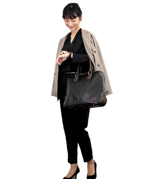 REGiSTA(レジスタ)の「SYNTHETIC LEATHER BRIEFCASE(ビジネスバッグ・メンズ・ブラウン系その他/ブラック/ダークブラウン・FREE)」の6枚目の写真