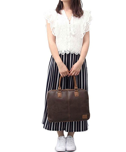 REGiSTA(レジスタ)の「SYNTHETIC LEATHER BRIEFCASE(ビジネスバッグ・メンズ・ブラウン系その他/ブラック/ダークブラウン・FREE)」の7枚目の写真
