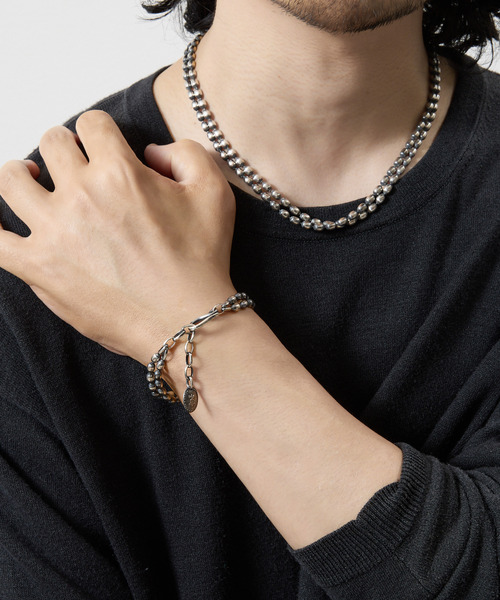 HARIM ハリム / OVAL BOWL CHAIN W-NECKLACE シルバー925