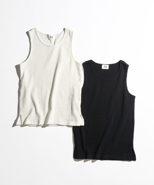 WETTEMPT(ウィテンプト)の「DAMAGED WAFFLE TANK / ダメージワッフルタンク(タンクトップ・メンズ・オフホワイト/ブラック・MEDIUM/LARGE)」の17枚目の写真