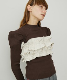 SEN TOKYO（セントーキョー）の「全骨格対応で着回し自在ギャザーフリルビスチェ　パーティー ドレス 結婚式 お呼ばれ オケージョン（キャミソール）」