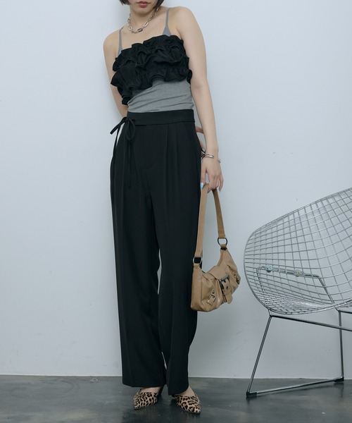 tiit tokyo フリルブラウンビスチェ knit bustier – tiit tokyo