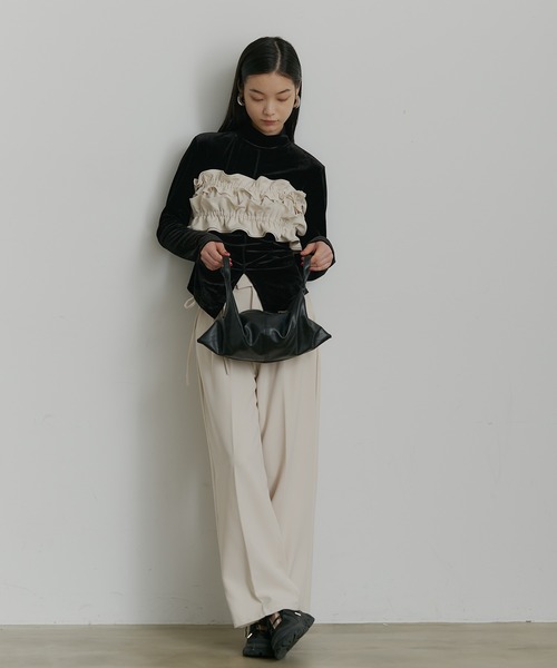 全骨格対応で着回し自在ギャザーフリルビスチェ（キャミソール）｜SEN