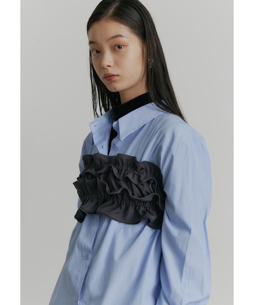 全骨格対応で着回し自在ギャザーフリルビスチェ（キャミソール）｜SEN