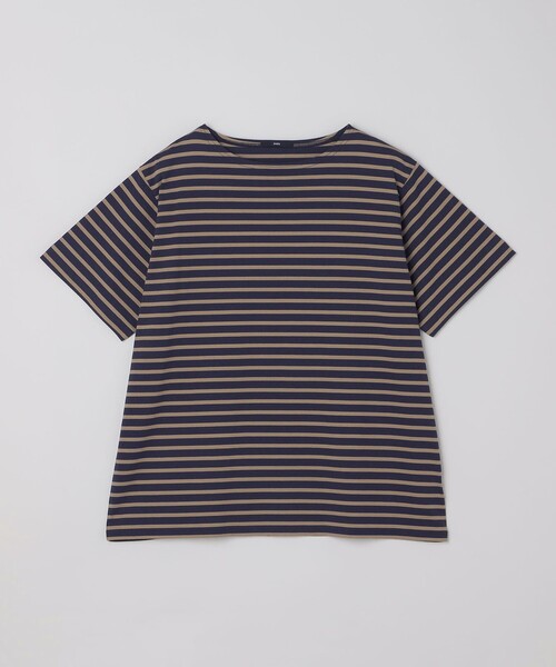 SHIPS(シップス)の「SHIPS: ショートスリーブ ボーダー バスク シャツ(Tシャツ/カットソー・メンズ・チャコールグレー/オフホワイト/レッド/グリーン/ネイビー・MEDIUM/X-LARGE/SMALL/LARGE)」の1枚目の写真