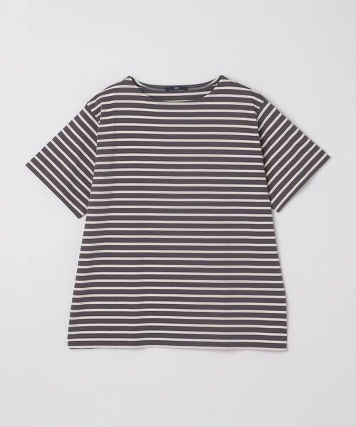 SHIPS(シップス)の「SHIPS: ショートスリーブ ボーダー バスク シャツ(Tシャツ/カットソー・メンズ・チャコールグレー/オフホワイト/レッド/グリーン/ネイビー・MEDIUM/X-LARGE/SMALL/LARGE)」の3枚目の写真