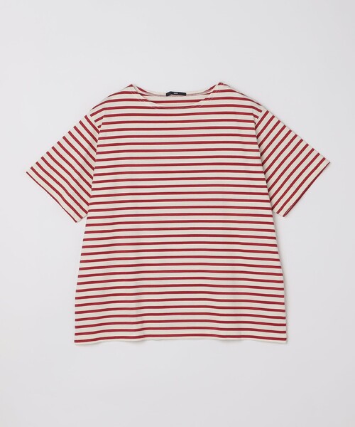 SHIPS(シップス)の「SHIPS: ショートスリーブ ボーダー バスク シャツ(Tシャツ/カットソー・メンズ・チャコールグレー/オフホワイト/レッド/グリーン/ネイビー・MEDIUM/X-LARGE/SMALL/LARGE)」の6枚目の写真