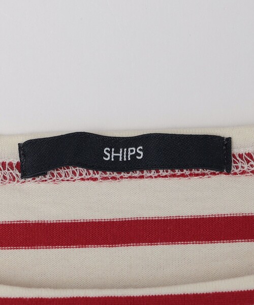 SHIPS(シップス)の「SHIPS: ショートスリーブ ボーダー バスク シャツ(Tシャツ/カットソー・メンズ・チャコールグレー/オフホワイト/レッド/グリーン/ネイビー・MEDIUM/X-LARGE/SMALL/LARGE)」の9枚目の写真