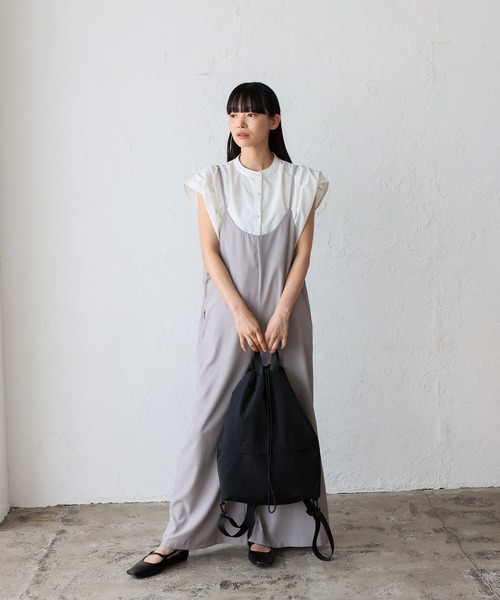 VitaFelice(ヴィータフェリーチェ)の「【撥水】2wayナイロンナップサック ユニセックス(バックパック/リュック・レディース・ベージュ/ブラック/アイボリー・FREE)」の22枚目の写真