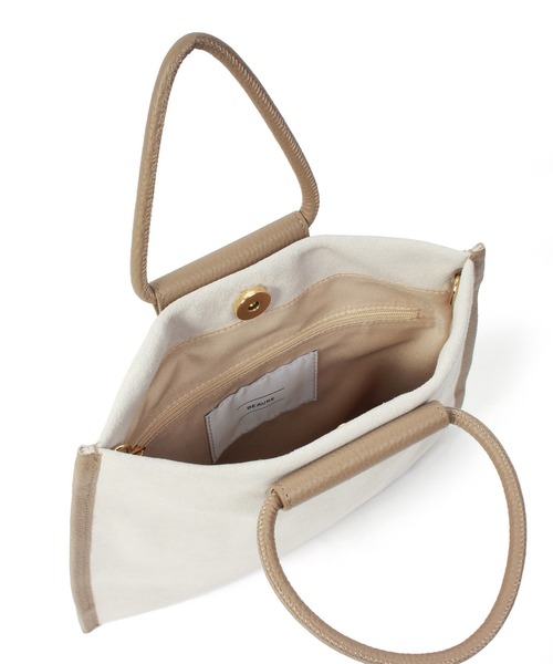 Beau're（ヴュレ）の「BEAURE Suede 2Way ショルダー Bag（ショルダーバッグ・レディース・アイボリー/チョコ/カーキ・FREE）」の8枚目の写真