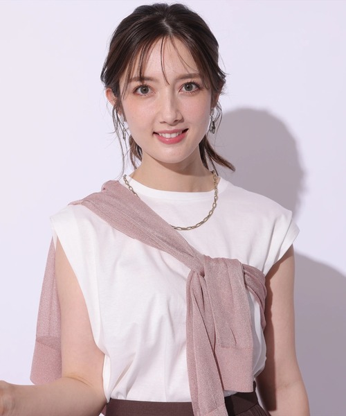 高機能パーツ付ノースリカットソー（Tシャツ/カットソー