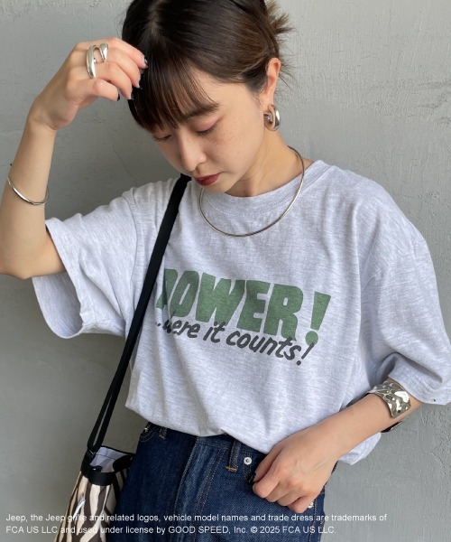 【GOOD ROCK SPEED】JeepロゴプリントTシャツ GOOD ROCK SPEED｜Jeep 半袖Tシャツ ジープ ALL TRUCK New