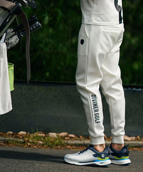 DIVINER GOLF】裾ロゴジョガーパンツ ゴルフウェア メンズ ストレッチ