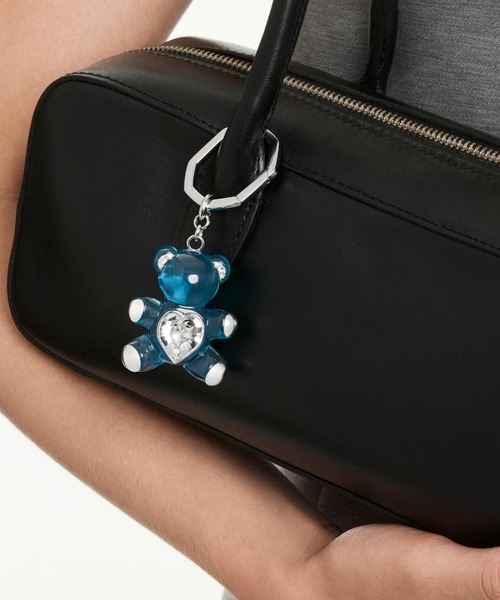 公式】【スワロフスキー】Teddy キーリング, クマ, ブルー, ロジウム