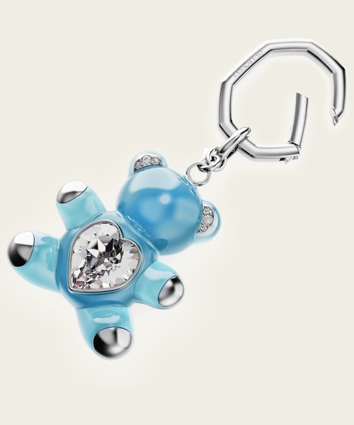 公式】【スワロフスキー】Teddy キーリング, クマ, ブルー, ロジウム